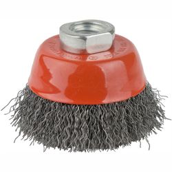 Wire Cup Brush Crimped Plain 60mmxm14 Blister